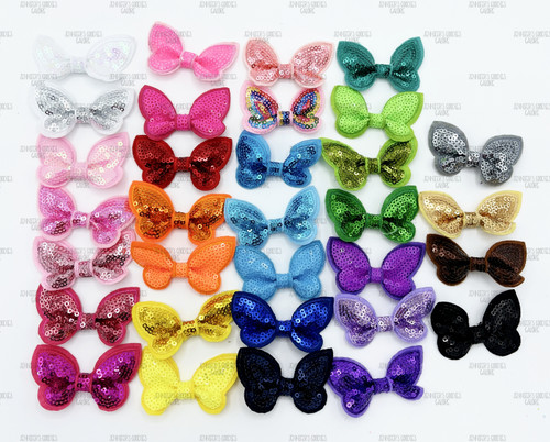 40x32, Butterfly Felts, Padded Sequin Butterfly Appliques, Sequin