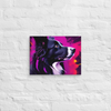 Neon Gaze – Border Collie Wall Art – Landscape Canvas Print