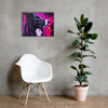 Neon Gaze – Border Collie Wall Art – Landscape Canvas Print