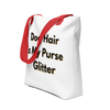 Dog Hair Is My Purse Glitter – Yellow Shadow – Small Tote