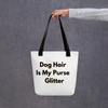 Dog Hair Is My Purse Glitter – Yellow Shadow – Small Tote
