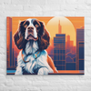 Sunset Stride – English Springer Spaniel – Landscape Canvas Wall Art