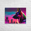 Skyline Sentinel – German Shepherd – Landscape Canvas Art Print