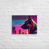 Skyline Sentinel – German Shepherd – Landscape Canvas Art Print