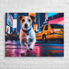 Manhattan Mischief – Jack Russell Terrier Wall Canvas