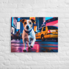 Manhattan Mischief – Jack Russell Terrier Wall Canvas