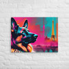 Eiffel Watch – German Shepherd Canvas Print