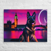 River Watch – German Shepherd Luxury Wall Canvas
