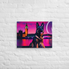 River Watch – German Shepherd Luxury Wall Canvas