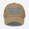 My Border Collie Thinks Faster – Embroidered Cap