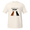 Classic unisex Labrador tee that keeps its shape with shoulder taping