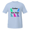 Cocker Gun Team–Cocker Spaniel–WAG Co. Unisex T‑Shirt
