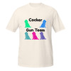 Cocker Gun Team–Cocker Spaniel–WAG Co. Unisex T‑Shirt