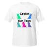Cocker Gun Team–Cocker Spaniel–WAG Co. Unisex T‑Shirt