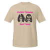 Cocker Spaniel Gun Team–Cocker Spaniel–WAG Co. Unisex T‑Shirt