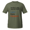 Laser Eyes Engaged–Border Collie–WAG Co. Unisex T‑Shirt