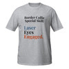Laser Eyes Engaged–Border Collie–WAG Co. Unisex T‑Shirt