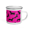 Hedgerow Rascal – Dachshund Camper Enamel Mug 12oz