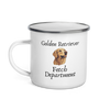 Fetch Department – Golden Retriever Camper Enamel Mug 12oz