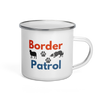 Border Patrol – Border Collie Camper Enamel Mug 12oz