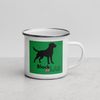 Steady Black Lab – Camper Enamel Mug 12oz