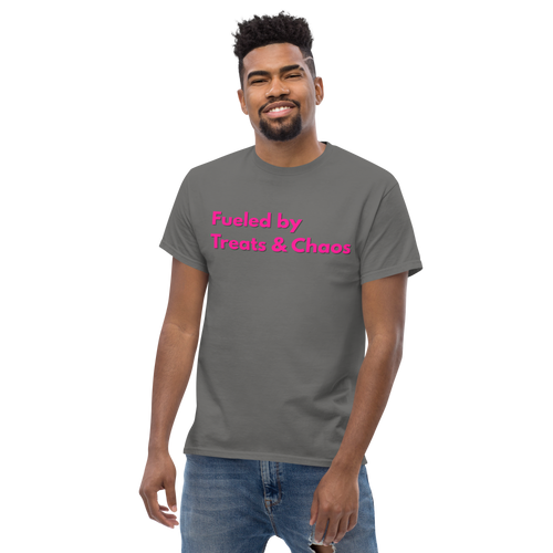 Fueled by Treats & Chaos – Zoomie Pink – T-Shirt – Wag Co. – Unisex