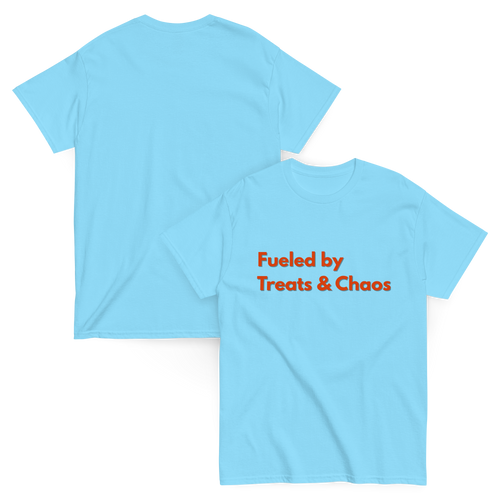 Fueled by Treats & Chaos – Treat Bag Red – T-Shirt – Wag Co. – Unisex