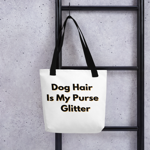 Dog Hair Is My Purse Glitter – Yellow Shadow – Small Tote