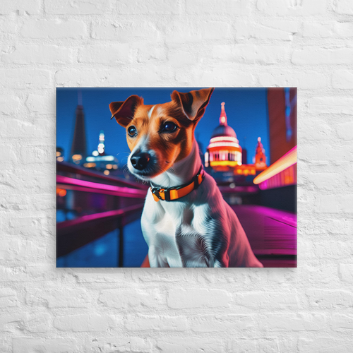 Urban Spark – Jack Russell Terrier – Landscape Canvas Print