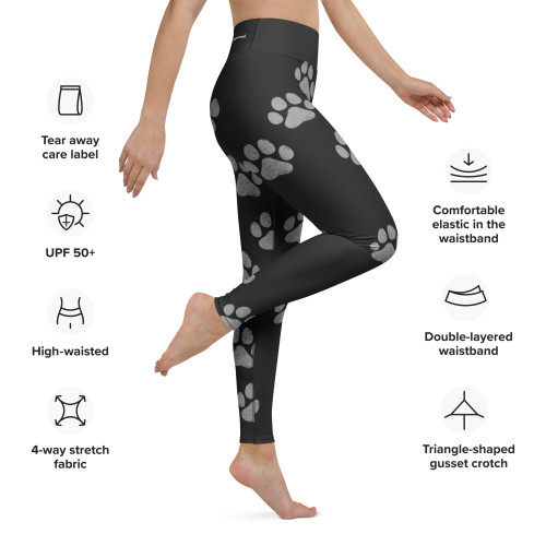 Midnight Ash – Clarity by K9AT Yoga Leggings