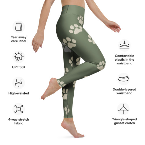 Olive Drift – Clarity by K9AT Yoga Leggings