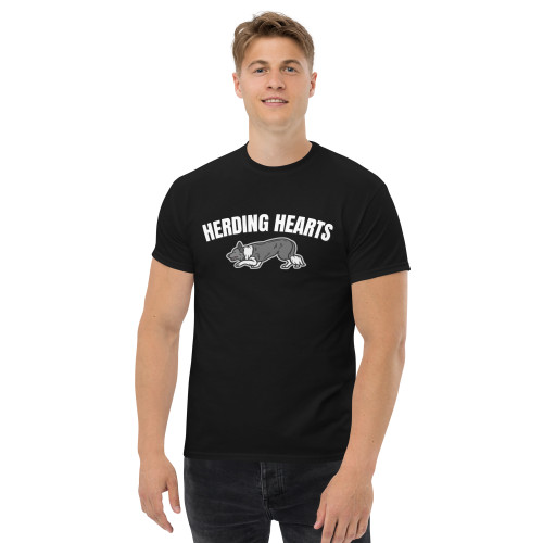 Men’s Herding Hearts – Border Collie T–Shirt