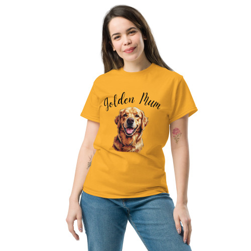Women’s Golden Mum – Golden Retriever T–Shirt