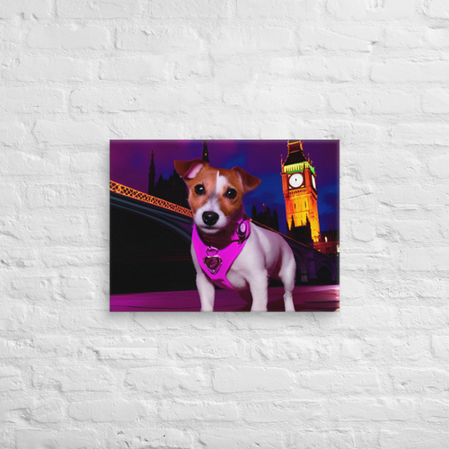 London Pupstar – Jack Russell Terrier Landscape Art Print