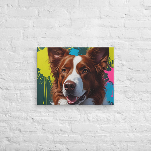 Vivid Companion – Border Collie Art Print