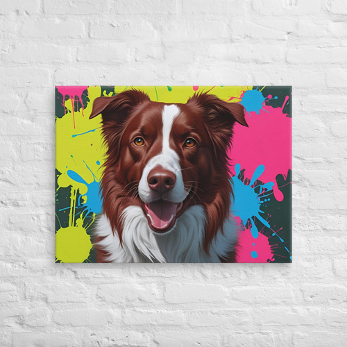 Boldly Brilliant – Border Collie Landscape Art