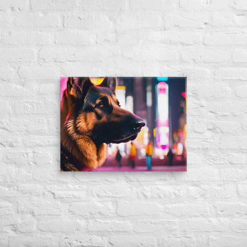 NYC's Finest – German Shepherd Art Canvas