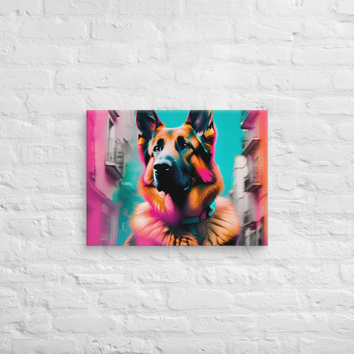 Parisian Watch – German Shepherd Canvas Art