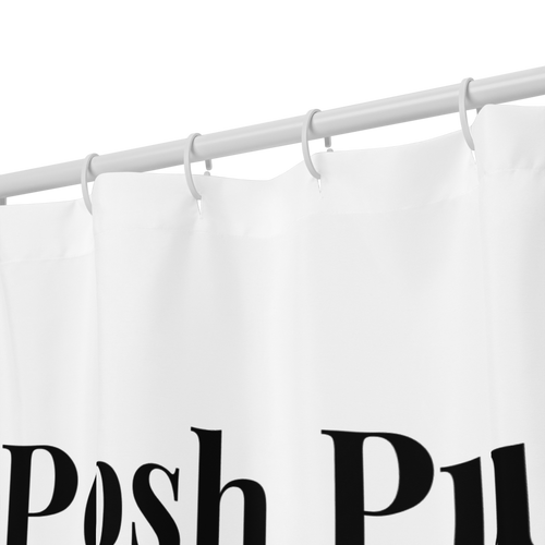 Posh Pup Shower Curtain – Luxury Bathroom Statement