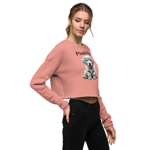 Women’s Posh Pup Crop Sweatshirt – Tailored Luxe Edition