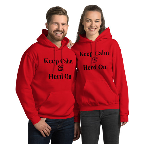 Keep Calm & Herd On – Border Collie Unisex Hoodie