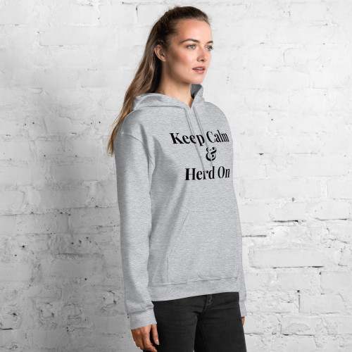 Keep Calm & Herd On – Border Collie Unisex Hoodie