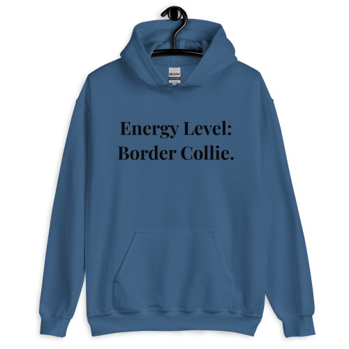 Energy Level: Border Collie – Unisex Hoodie