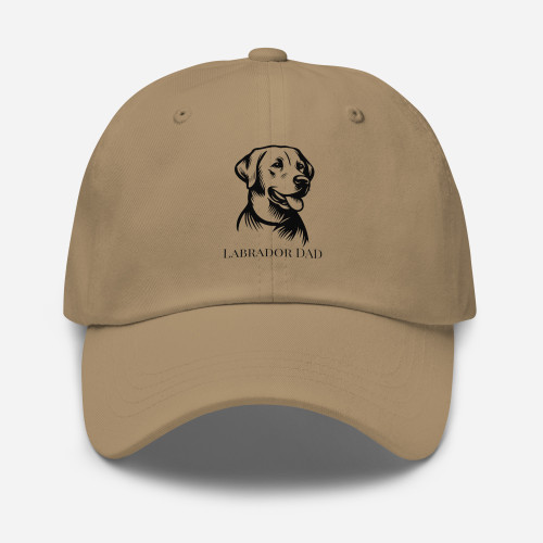 Lab Dad – Labrador Retriever cap in breathable chino cotton twill with curved brim and low‑profile crown
