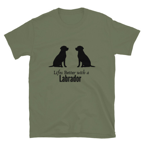 Labrador retriever unisex tee in cotton blend with smooth hand‑feel and flattering classic cut