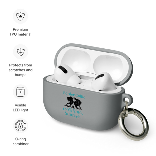 Border Collie – AirPods® Pro Case with Carabiner Clip