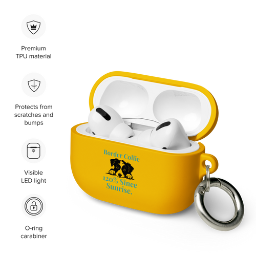 Border Collie – AirPods® Pro Case with Carabiner Clip