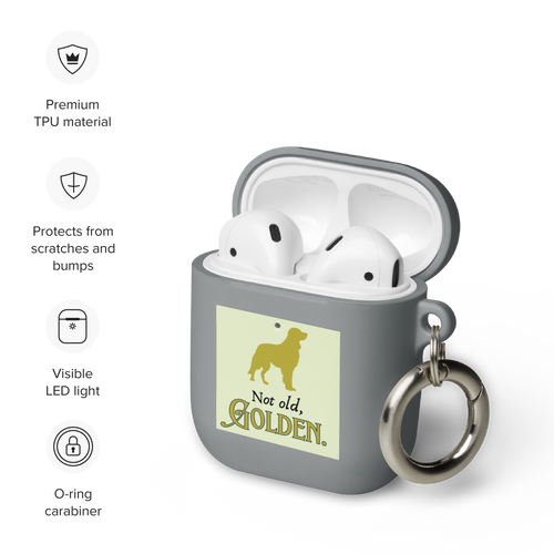Golden Retriever – AirPods® Case with Carabiner Clip