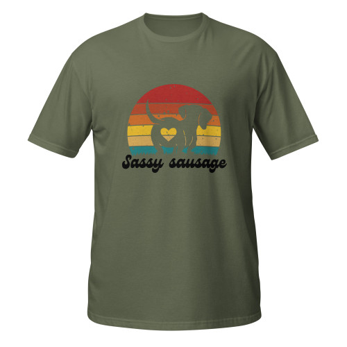 Sassy Sausage – Dachshund – WAG Co. Unisex T-Shirt