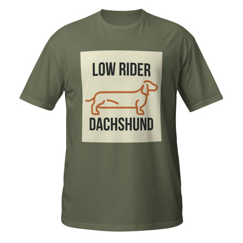 Low Rider – Dachshund – WAG Co. Unisex T-Shirt